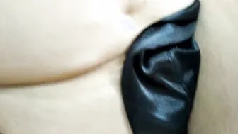 Wild sex with lustful red head old bitch Dick inside twat close-up finger