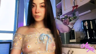 Voluptuous Ariana Blows and Fucks Huge Sex Toy with Anal Plug