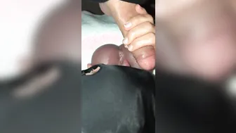Married Couples Three-Way Fantasy Cum Covering Fake Vagina both Licking up the Cum  Tongue Making Out