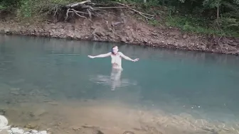 Thin Dipping into the Creek
