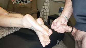 Pose and Edging for a Week I Finally let him Explode on my Toes
