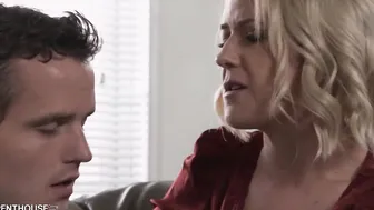 Heartbroken Gigantic Breasted mom Riding Stepsons Penis