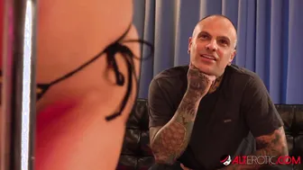 Petite Blonde Emma Hix Fucks her Inked Neighbors