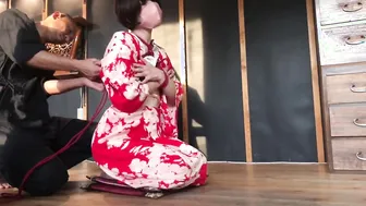 緊縛　襦袢前手②