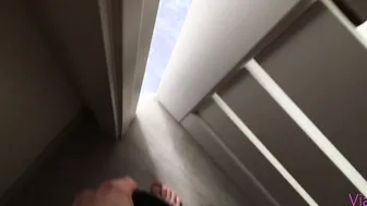 Peeping my Stepsisters Nude Yoga - via Hub