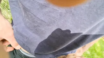 This Stranger Ejaculates so Fast. Premature Cumshot into my Booty. Dialogues and Risky Anal into Outdoor