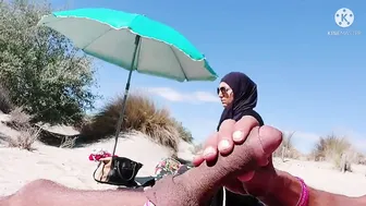 I shocked this muslim by pulling my dick out at