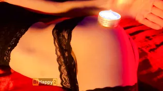 Passionate cunt with mouth Skillfully Plays with Wax and her Tender Snatch