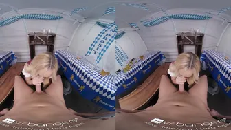 VR BANGERS after Party Outdoors Fucking with Big Boobed mom Waitress VR Porn