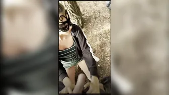 Bitch had Sex with her Fan. Quickie Sex with a Stranger Bro Outside. Yoya Grey