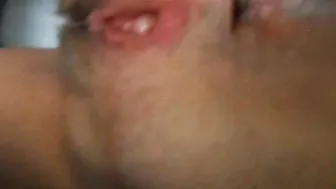 showing holes for cum