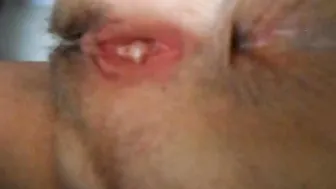 showing holes for cum