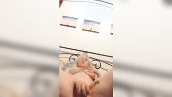 Shy Women Secretly Fucks her Twat with a Banana