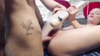 Screwed her Leaking Cunt Rough and Cum