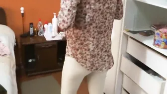 My fiances sister shows off inside front of the maids