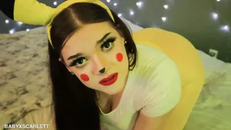 Pikachu needs your help - Squirting Ass Plug Cosplay Roleplay Gigantic Butt