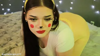Pikachu needs your help - Squirting Ass Plug Cosplay Roleplay Gigantic Butt