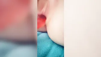 Crazy Hot Amateur Ginger mom with Irresistible Breasts inside Nipple Clamps Toys her Super Sexy Pink Twat