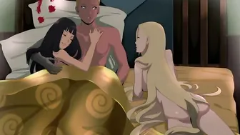 NARUTO - HINATA HYUGAH INVITED tINO YAMANAKA TO TEACH HER HUBBY MORE FUN / DOUBLE PENETRATION