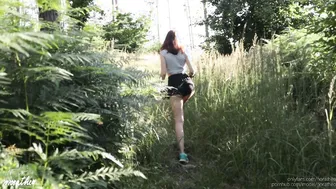 Follow me to the Woods and Cum on my Booty - Pounded inside Outdoor again