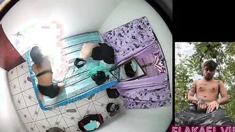 Espiei Alerquina PJT X pelada pela Câmera de segurança Não Aguentei e