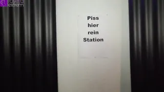 2 Chick vs a full-pissed restroom bowl