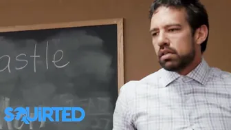 Erotic (Ashley Lane) Teases Her Cunt Inside Front Of Her Teacher -