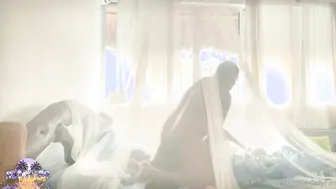 Nasty and passionate sex under the canopy