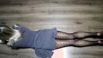 My Legs Into Stockings Toes Foot Short Dress