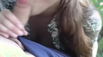 I NAILED MY GF AT a PICNIC INTO THE FOREST AND THEN I FINISHED INSIDE HER MOUTH