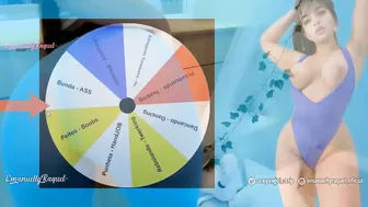 wheel of sex jerk off game Beauty gigantic booty hispanic with transparent