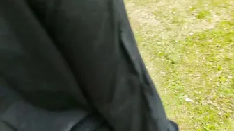Stranger Dark Hair into the Outdoors Park Accepts to Brush that Dick for $10. (Risky) PART one