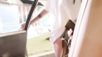 GORGEOUS 19 YO with CRAZY HOT BOOBIES Blows a GIGANTIC Dick until she Getting his Cum and his Money