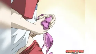 Milf catches her stepson masturbating with her panties | Uncensored anime