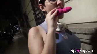 Big Tit geek ginger looks for men to suck into a