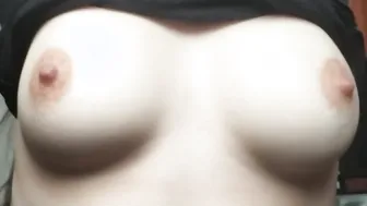 {HD} having Fun Rubbing my Titted Natural  Hottie