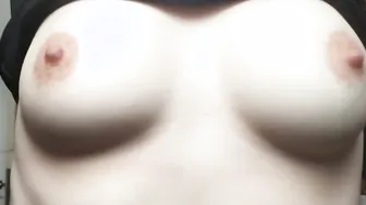 {HD} having Fun Rubbing my Titted Natural  Hottie