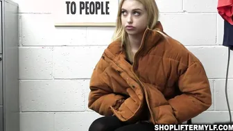 19 Year Old blonde Chloe Cherry calls her stepmom to help her got out