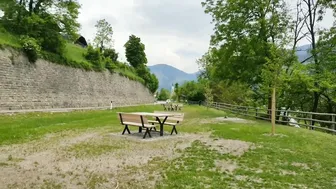 Stranger Dark Hair inside the Outdoor Park Accepts to Fondle that Dick for $10. (Risky Sex)