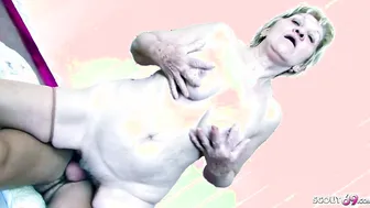 Grandpa's Girlfriend - Grandmother Fucked By A Teen With Big Dick