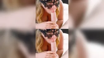 Masked Lover Massages Man Meat.