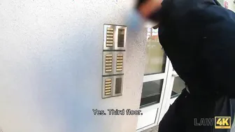 LAW4k. Having pussy drilled rough by cops inside front of
