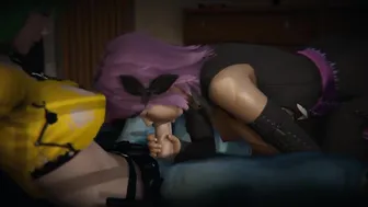 Futa - Hikage (Senran Kagura) x Ayane (Dead or Alive) - 3D Porn