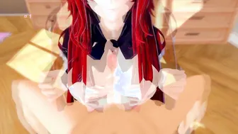High School DxD: BOMBSHELL RED HEAD RIAS GETS BANGED (3D Animated)