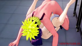Naruto Cartoon - Naruto Fucks Hinata into School