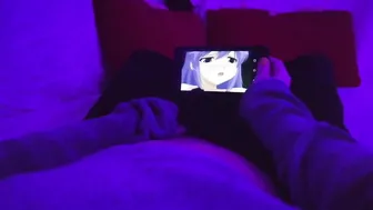 Red Haired bimbos Masturbating Watching Dyke Anime Uncensored when Parents are inside Home