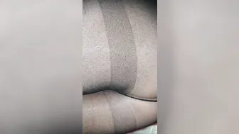 Step Son saw a Hole in Step Cougar Tights and Fucked her until Legs Shaking