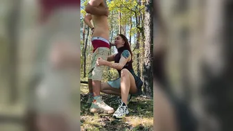 Public fellatio and drink cum KleoModel