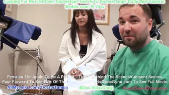 $CLOV Eliza Shields New College Girl Gyno Exam By Doctor Tampa