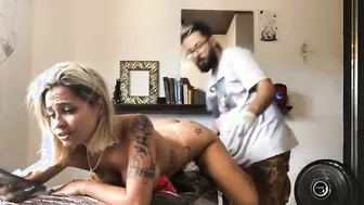 Inked my fire into my booty I felt pain and lust at